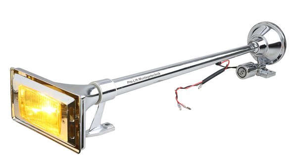 12V Drucklufthorn, 1-Klang Horn, L=640mm, mit Beleuchtung, 02087