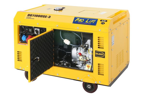 Stromaggregat, Stromerzeuger, 230V/400V 8000W, Diesel, Elektrostarter, Silent  02459